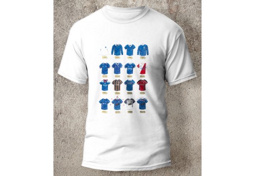Rangers FC Retro Art Shirts T-Shirt Rangers FC Retro Art Shirts T-Shirt